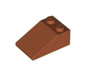 LEGO Donkeroranje Helling 2 x 3 (25°) met ruw oppervlak (3298)