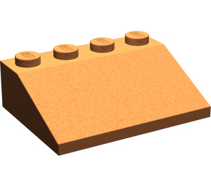 LEGO Orange sombre Pente 3 x 4 (25°) (3016 / 3297)