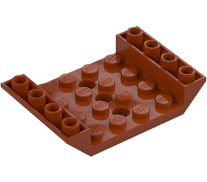 LEGO Dark Orange Slope 4 x 6 (45°) Double Inverted with Open Center with 3 Holes (30283 / 60219)