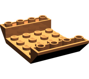 LEGO Dark Orange Slope 4 x 6 (45°) Double Inverted with Open Center without Holes (30283 / 60219)