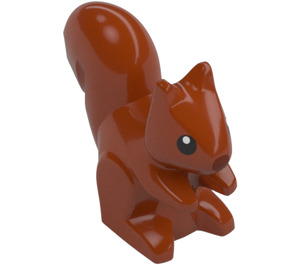 LEGO Dunkelorange Squirrel mit Braun Nase (98480)