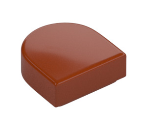 LEGO Dark Orange Tile 1 x 1 Half Oval (24246 / 35399)