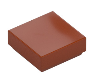 LEGO Mörk Orange Bricka 1 x 1 med skåra (3070 / 30039)