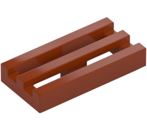 LEGO Dark Orange Tile 1 x 2 Grille (with Bottom Groove) (2412 / 30244)