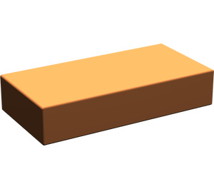 LEGO Orange sombre Tuile 1 x 2 sans rainure (3069)