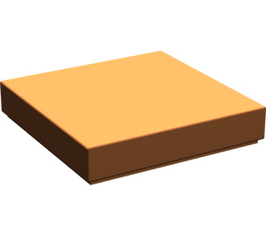 LEGO Dark Orange Tile 2 x 2 (Undetermined Groove - To be deleted)