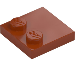 LEGO Dark Orange Tile 2 x 2 with Studs on Edge (33909)