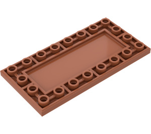 LEGO Dark Orange Tile 4 x 8 Inverted (83496)