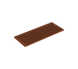 LEGO Dark Orange Tile 6 x 16 with Studs on 3 Edges (6205)