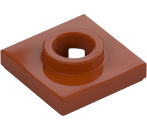 LEGO Mörk Orange Skivspelare 2 x 2 Bas (27448)