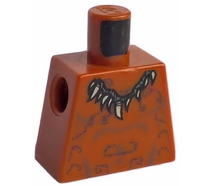 LEGO Donkeroranje Ugha Warrior Torso zonder armen (973)