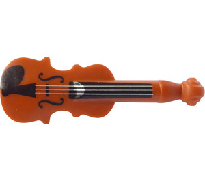 LEGO Dark Orange Violin with Black (69947 / 73374)