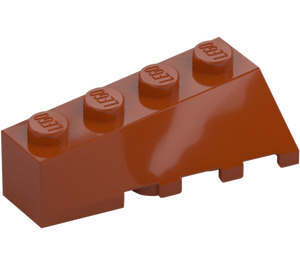 LEGO Tmavě oranžová Klín 2 x 4 Sloped Levý (43721)