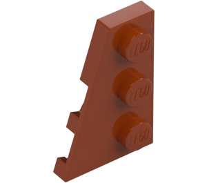 LEGO Dark Orange Wedge Plate 2 x 3 Wing Left (43723)