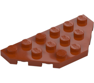 LEGO Orange Sombre Pièce de monnaie assiette 3 x 6 avec 45º Coins (2419 / 43127)