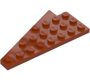 LEGO Dark Orange Wedge Plate 4 x 8 Wing Right with Underside Stud Notch (3934 / 45175)