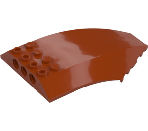 LEGO Mörk Orange Vindruta 10 x 6 x 2 (35269 / 45705)