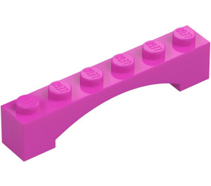 LEGO Rose Foncé Arche 1 x 6 Arc surélevé (92950)