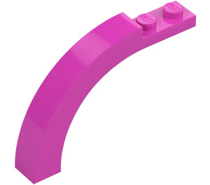 LEGO Dark Pink Arch 1 x 6 x 3.3 with Curved Top (6060 / 30935)