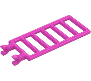 LEGO Dunkelpink Stange 7 x 3 mit Doppelt Clips (5630 / 6020)