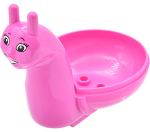 LEGO Dunkles Pink Belville Lazy Loui Snail Körper mit Gesicht und No Freckles (45024 / 45168)