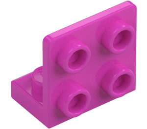 LEGO Rose Foncé Support 1 x 2 - 2 x 2 En haut (99207)