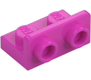 LEGO Dark Pink Bracket 1 x 2 with 1 x 2 Up (99780)