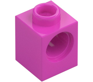 LEGO Dark Pink Brick 1 x 1 with Hole (6541)