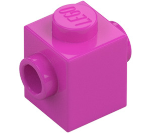 LEGO Dark Pink Brick 1 x 1 with Studs on Two Opposite Sides (47905)