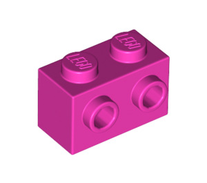 LEGO Dark Pink Brick 1 x 2 with Studs on One Side (11211)