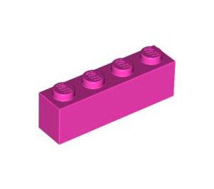 LEGO Dunkelpink Backstein 1 x 4 (3010 / 6146)