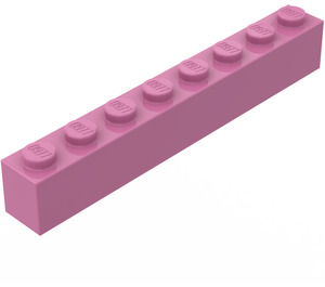 LEGO Donkerroze Steen 1 x 8 (3008)