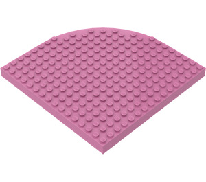 LEGO Dark Pink Brick 16 x 16 Round Corner (33230)