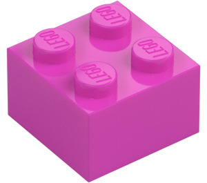 LEGO Dark Pink Brick 2 x 2 (3003 / 6223)