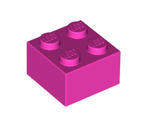 LEGO Dunkelpink Backstein 2 x 2 (3003 / 6223)
