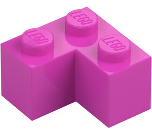 LEGO Tmavě růžová Kostka 2 x 2 Roh (2357)