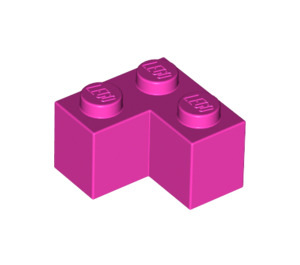 LEGO Rose foncé Brique 2 x 2 Coin (2357)