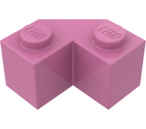 LEGO Dunkelpink Stein 2 x 2 Facet (87620)