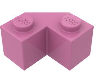 LEGO Donkerroze Steen 2 x 2 Facet (87620)