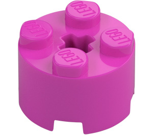 LEGO Dark Pink Brick 2 x 2 Round (3941 / 6143)