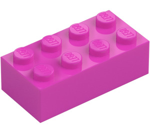 LEGO Dark Pink Brick 2 x 4 (3001 / 72841)