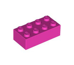 LEGO Donkerroze Steen 2 x 4 (3001 / 72841)