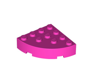 LEGO Rose foncé Brique 4 x 4 Rond Coin (2577)