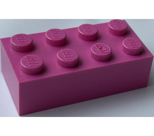 LEGO Dark Pink Brick Magnet - 2 x 4 (30160)