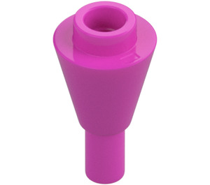 LEGO Dunkelpink Kegel 1 x 1 Invers mit Griff (11610)