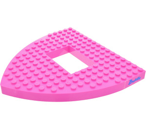 LEGO Dark Pink Deck 16 x 16 x 1 with Belville Sticker (30216)