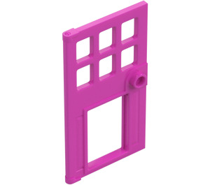 LEGO Rosa oscuro Puerta 4 x 6 con Cut Out (79730)