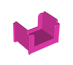 LEGO Dark Pink Duplo Cot (4886)