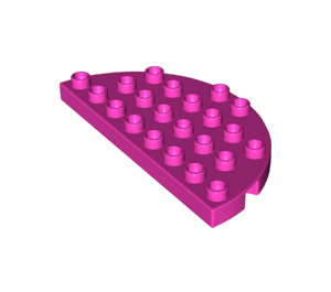 LEGO Rose foncé Duplo assiette 8 x 4 Semicircle (29304)