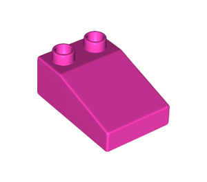 LEGO Rose foncé Duplo Pente 2 x 3 22° (35114)
